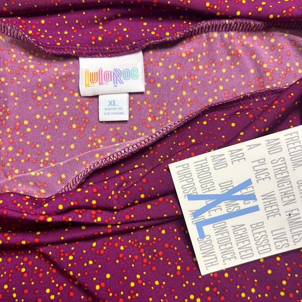 Lularoe A-line Azure Skirt fold-over waist. Size XL. SKUA23 - Picture 3 of 5